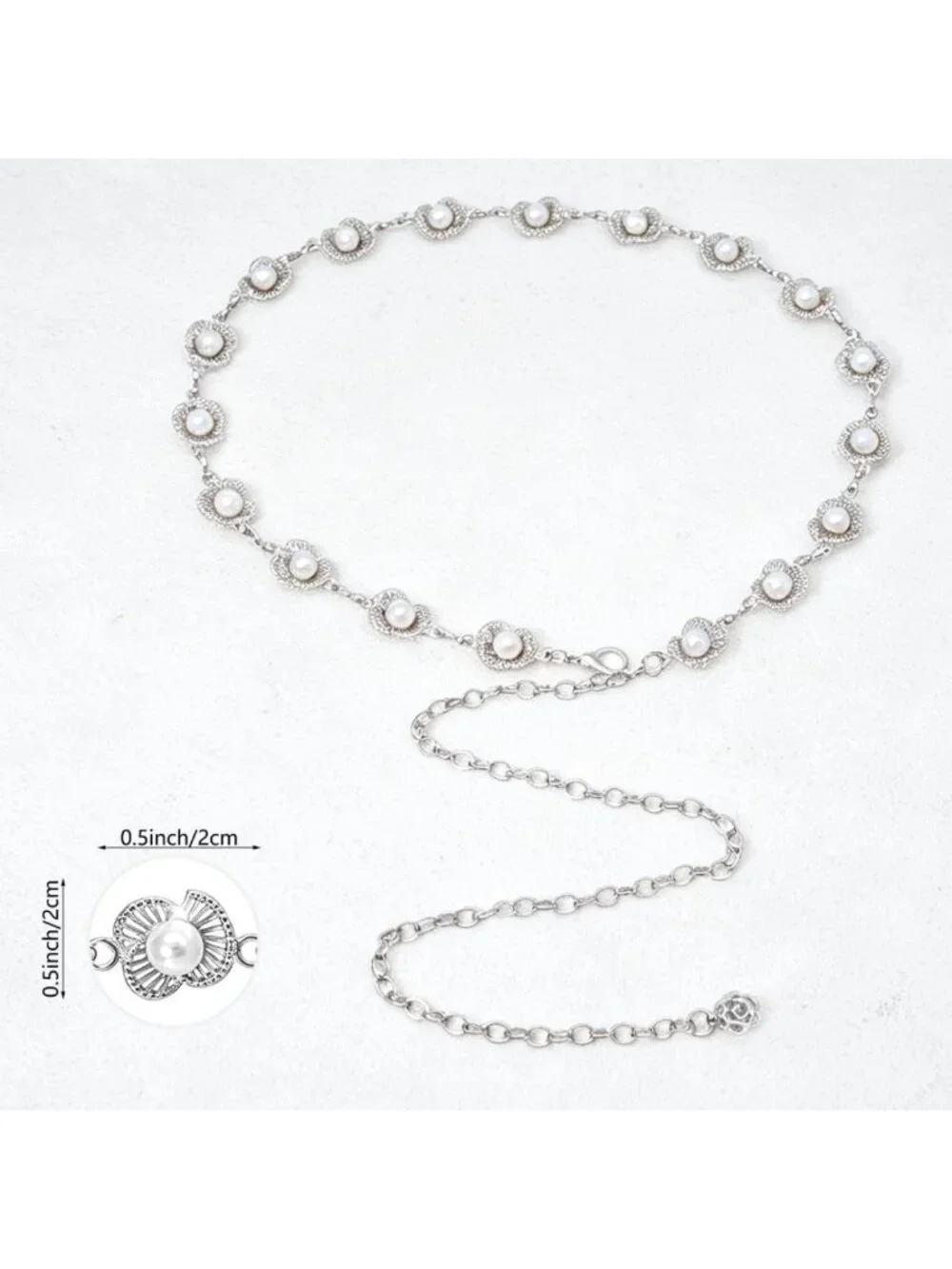Adjustable Metal Waist Chain Belt for Women - Gold & Silver Fashion Accessory